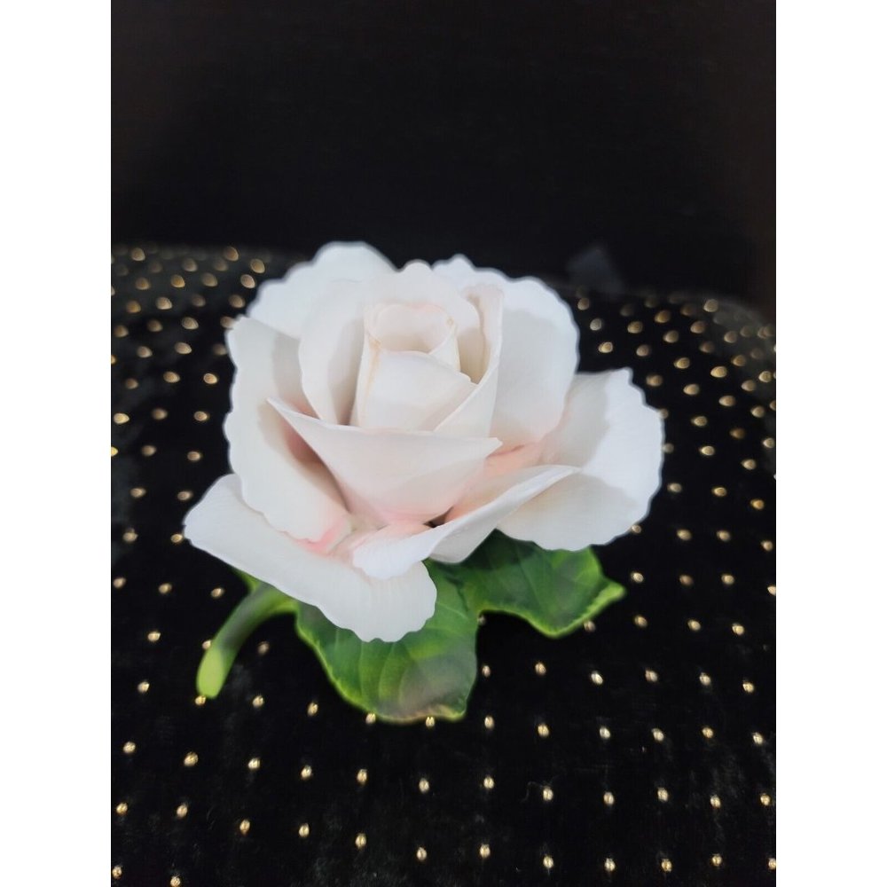 Vintage Fine Porcelain China White/light pink Rose Vanity Figurine Flower scent?